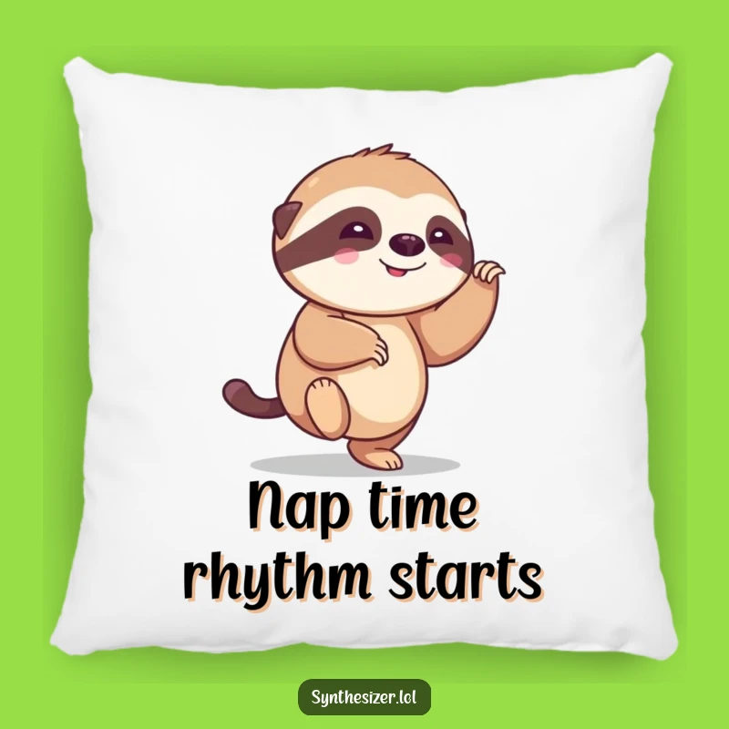 Funny Sloth Tapping Foot Pillow: Cozy & Hilarious Accent Pillow Gift