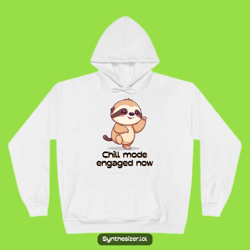 Funny Sloth Tapping Foot Hoodie: Cozy & Hilarious Gift for Ultimate Comfort