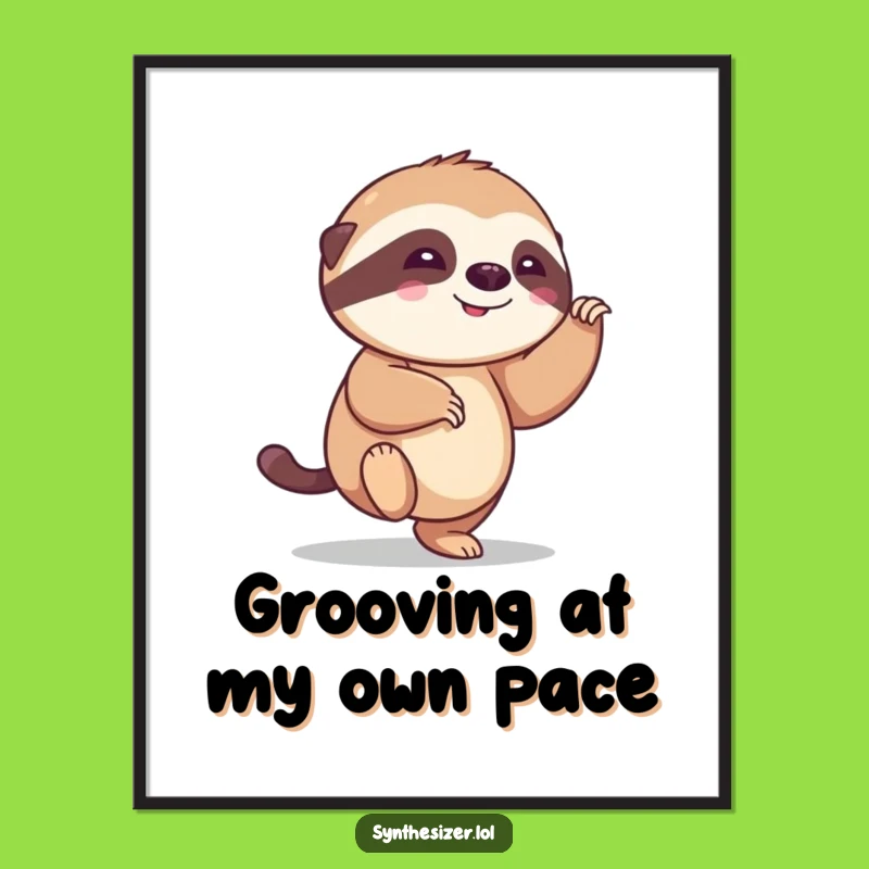 Free Printable Sloth Art: Funny Downloadable Wall Decor for Chill Vibes